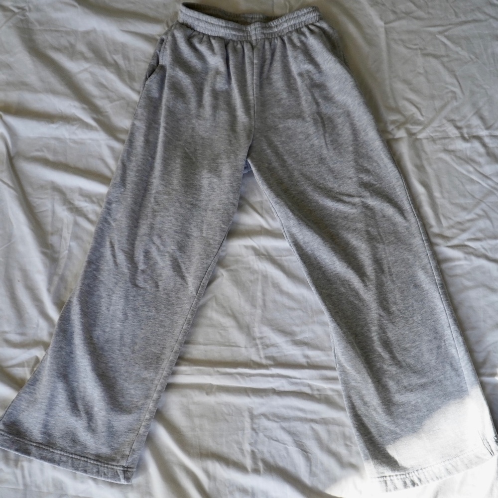 H&M Light Gray Drawstring Sweatpants Small